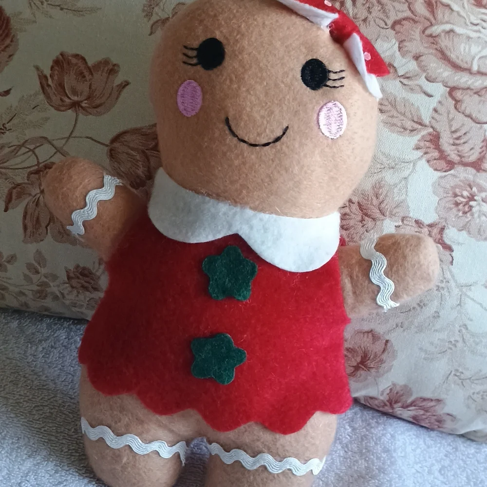 Holiday Gingerbread Plush Gingerbread Girl